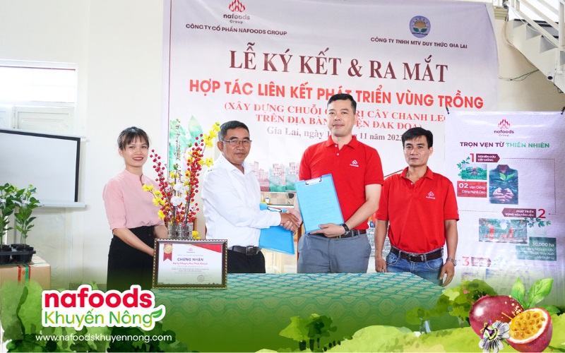 hop tac lien ket phat trien vung trong nafoods htx duy thuc gia lai