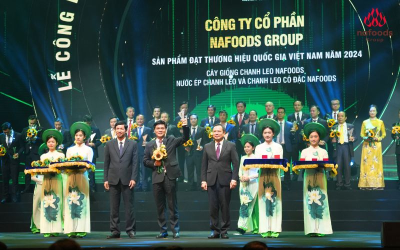 Nafoods group đạt giải thưởng thương hiệu quốc gia 2024