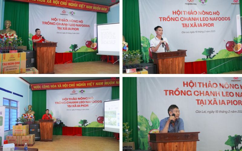 hội thảo tập huấn kỹ thuật canh tác chanh leo tại xã ia pior gia lai