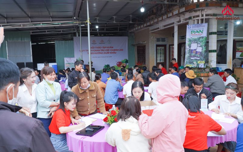 nafoods đồng hành cùng nông dân tại hội thảo chanh leo