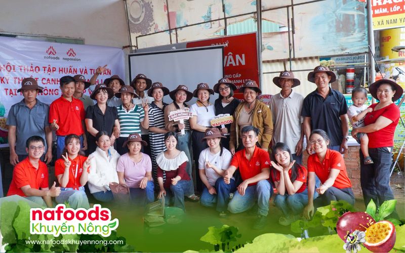 Hội thảo tập huấn kỹ thuật canh tác cây chanh leo nafoods và htx vũ vân