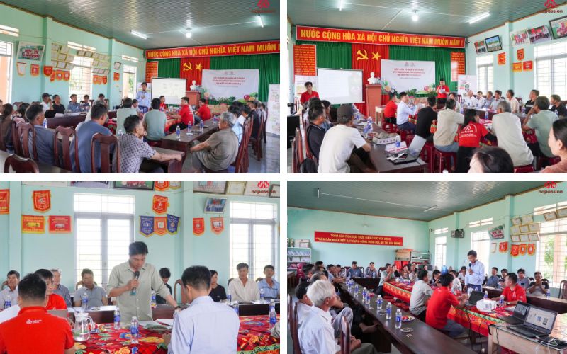 hội thảo tập huấn kỹ thuật canh tác cây chanh leo tại htx xuân an