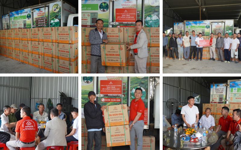 nafoods thăm hỏi, động viên, hỗ trợ bà con