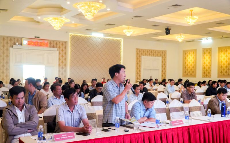 Đại diện Sở Nông nghiệp Môi trường Gia Lai phát biểu