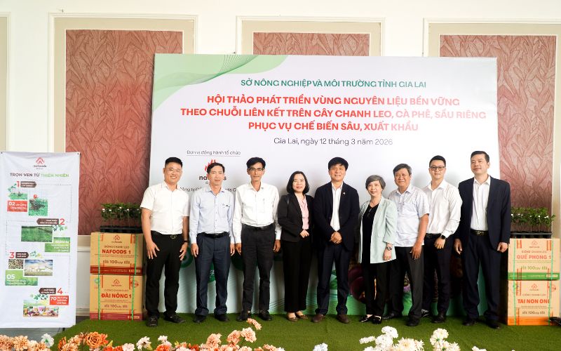 nafoods hợp tác với sở nông nghiệp môi trường gia lai tổ chức hội thảo
